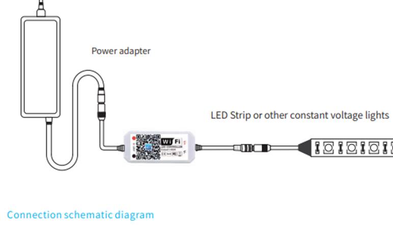 Mini Controlador Wi-Fi monocromático, DC5-28V 96W, Magic Home Pro