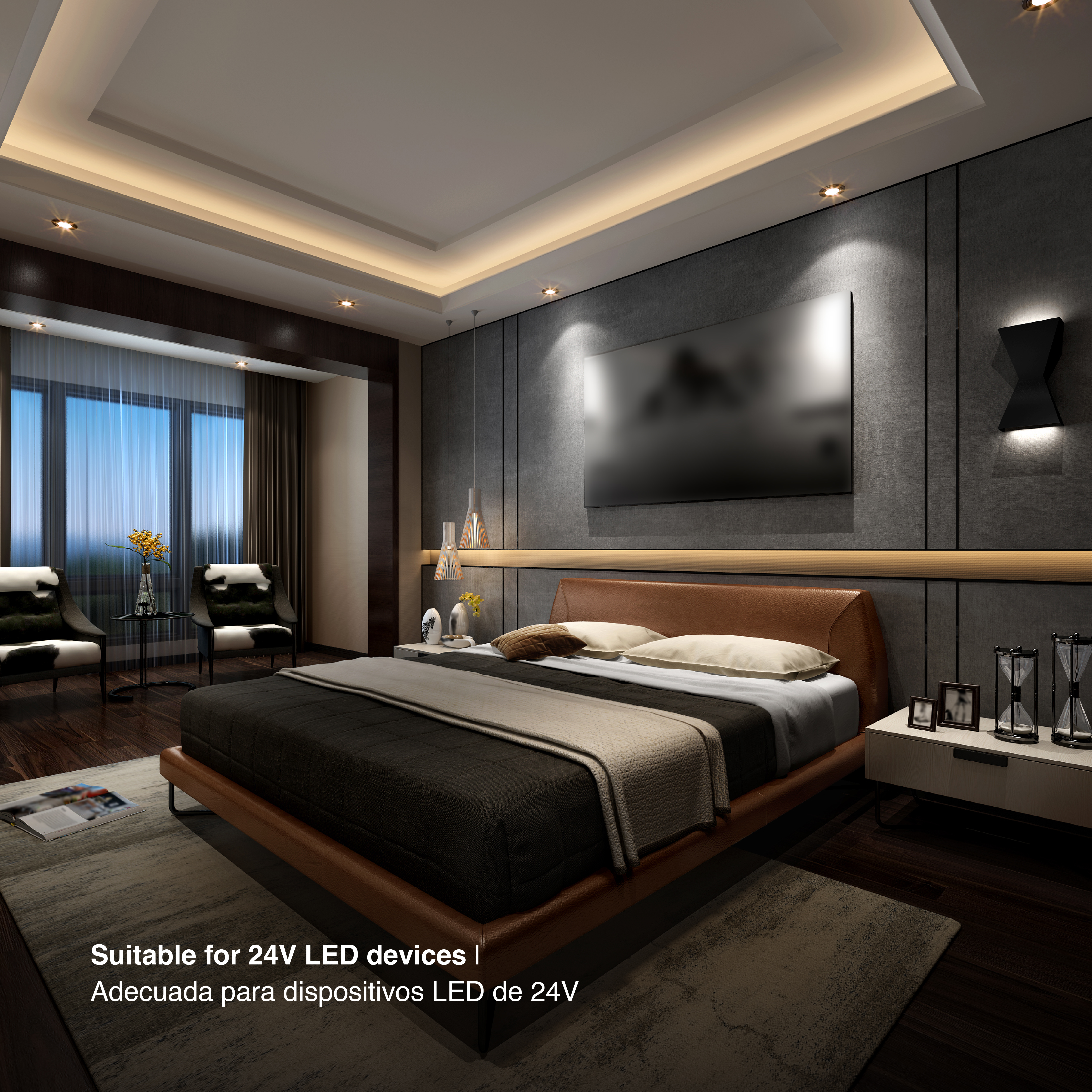 Fuente de alimentación perforada. SUPER Slim energy supply 150W-24v. 180-264vac. 150w. 6,3 amps. 24v