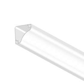 Perfil de Aluminio Bidireccional Esquinero 69,1x69,1mm Anodizado, Cover Opal Blanco x1m