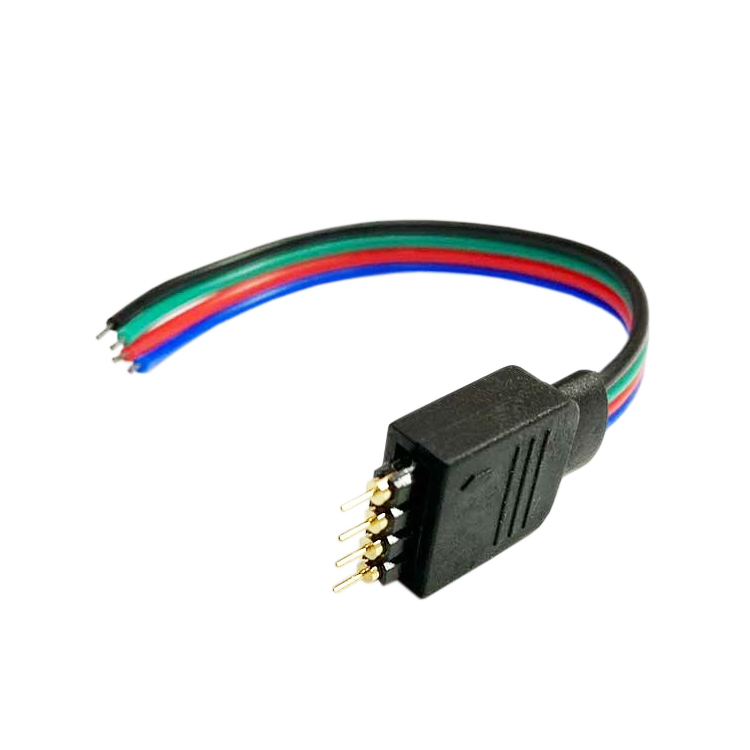 Conector Macho de 4 polos RGB
