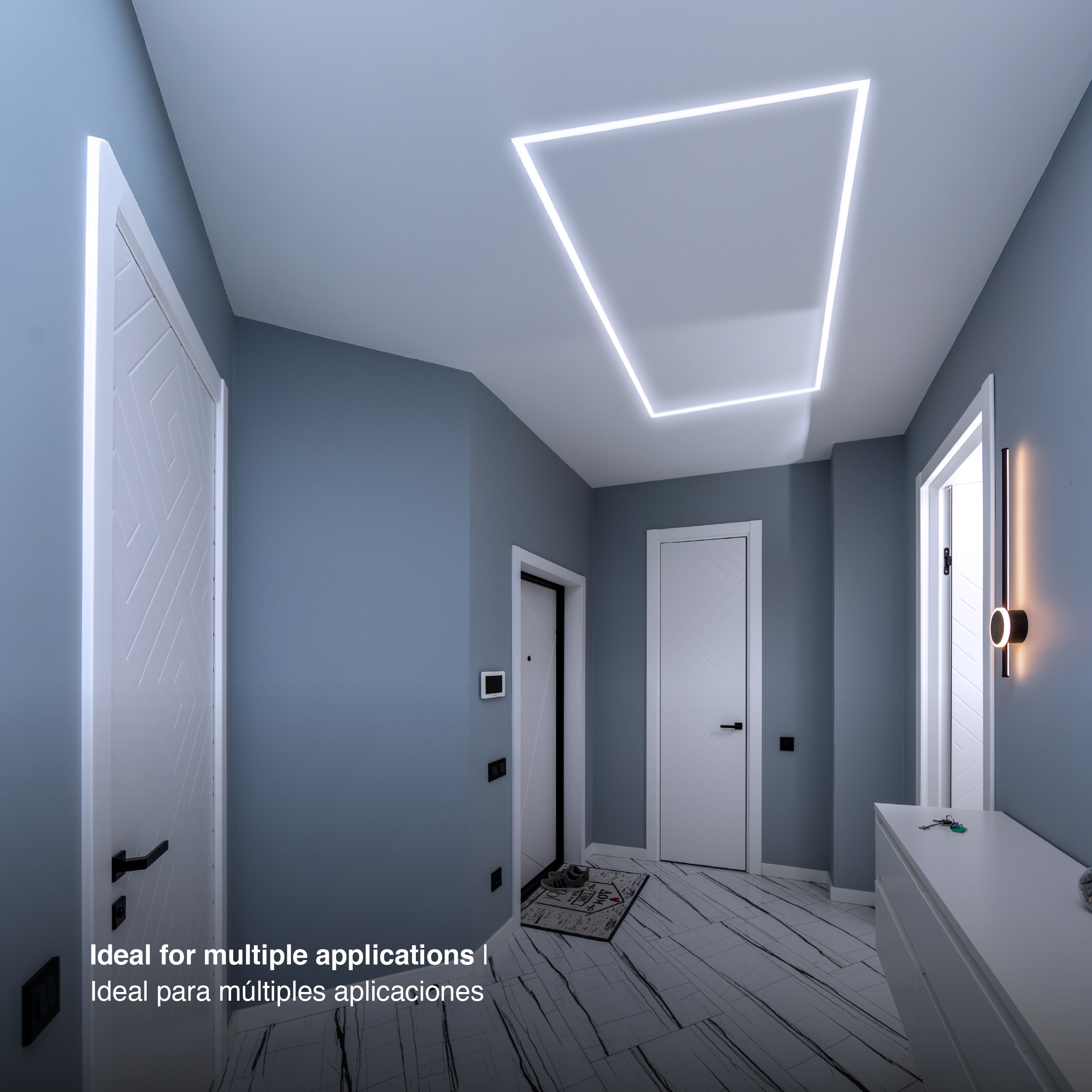 Marco Luminoso LED de 120x60cm 65W 4000lm blanco Frío 6000K