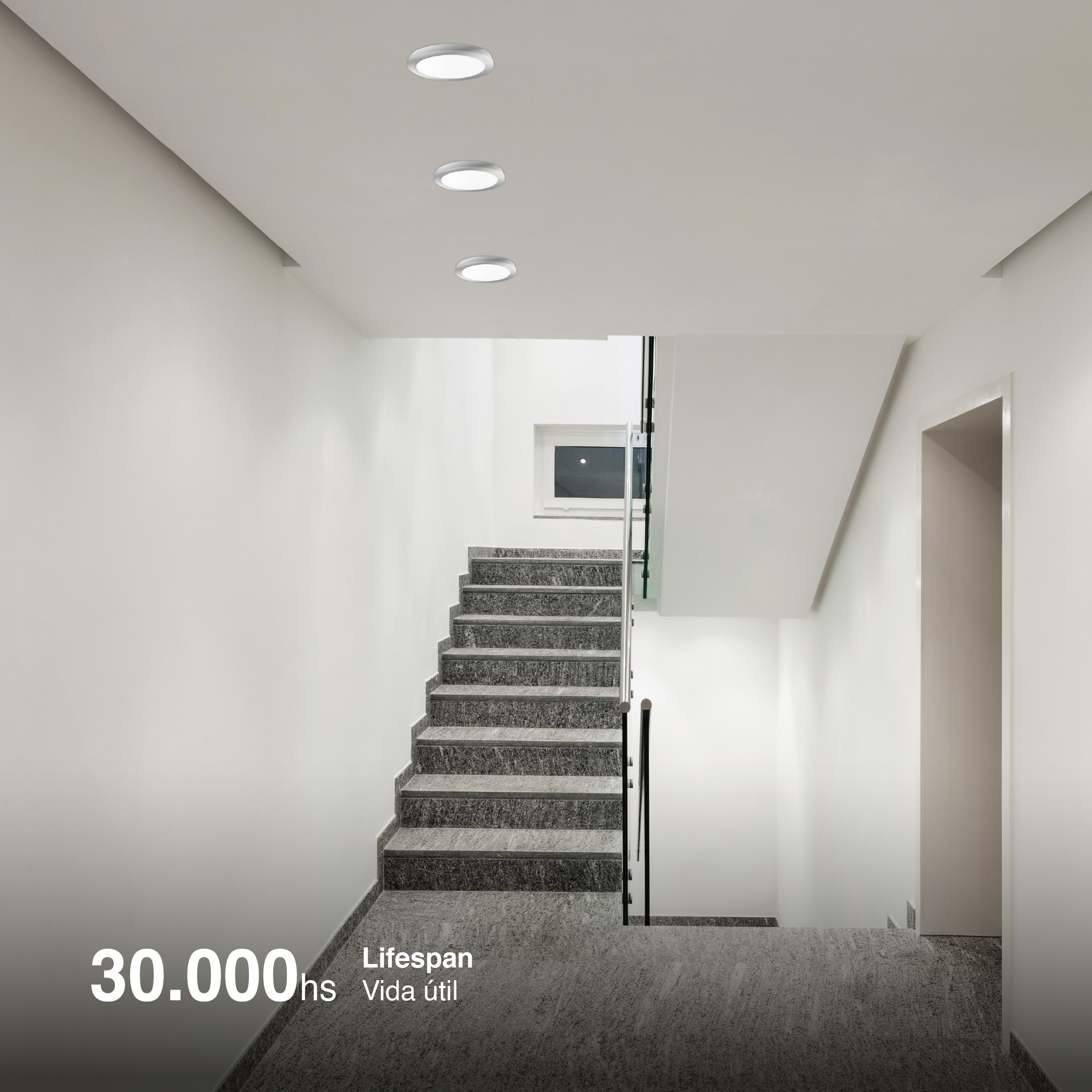 Plafón LED redondo níquel de 22cm, 18W 1230lm Neutro, de aplicar