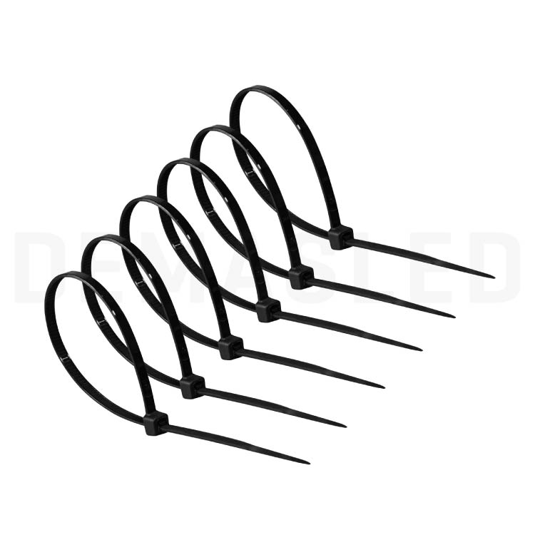 Precinto de Nylon, Negro 4.8x200mm. 100 uds.