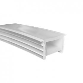 Perfil de Silicona Flexible para Tiras LED Blanco x10mts