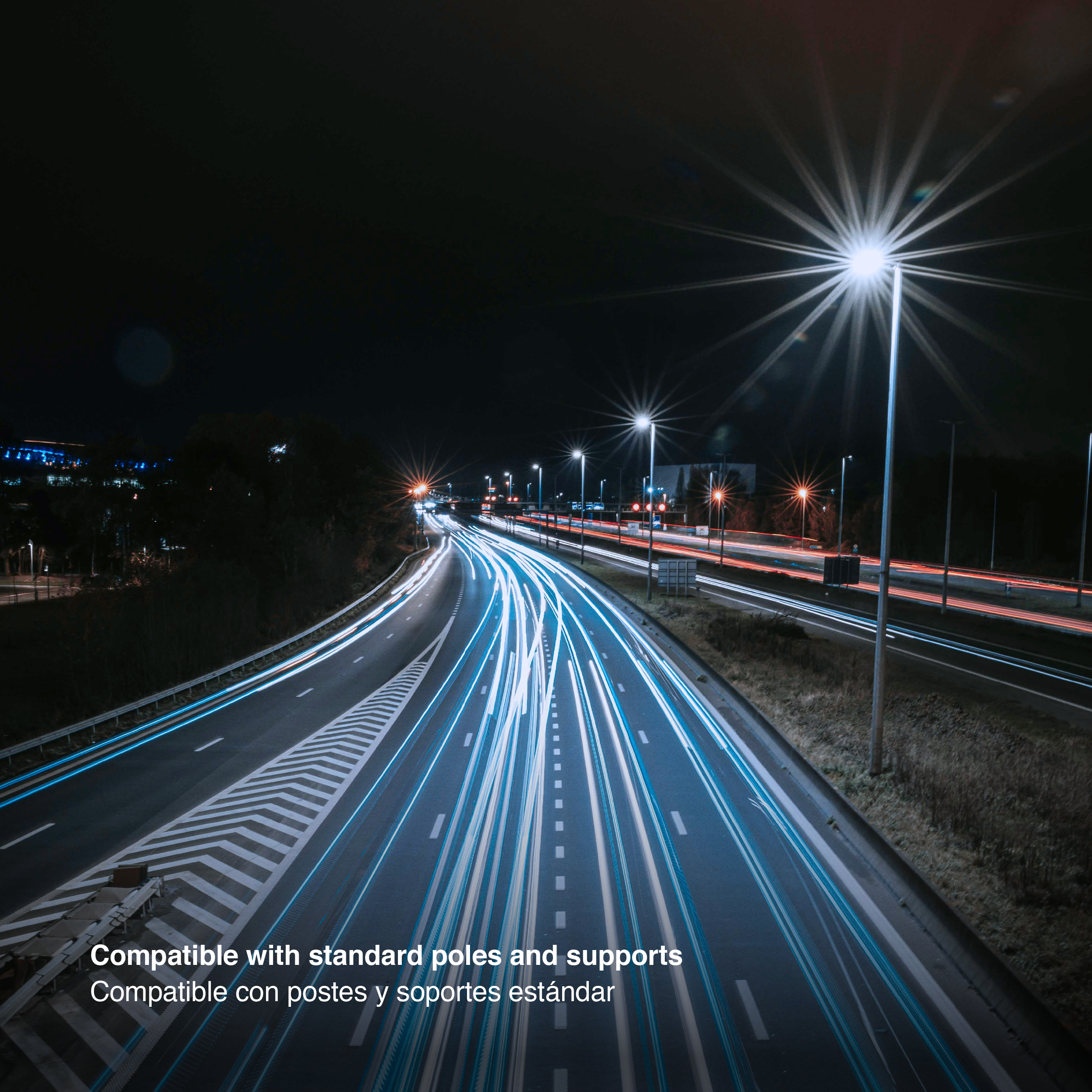 Luminaria de Calle 50W Blanco Frío 6500K 5000lm IP65