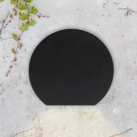 Aplique LED Exterior de Pared Semicircular 7W IP65 Negro 15cm 220V Blanco Calido