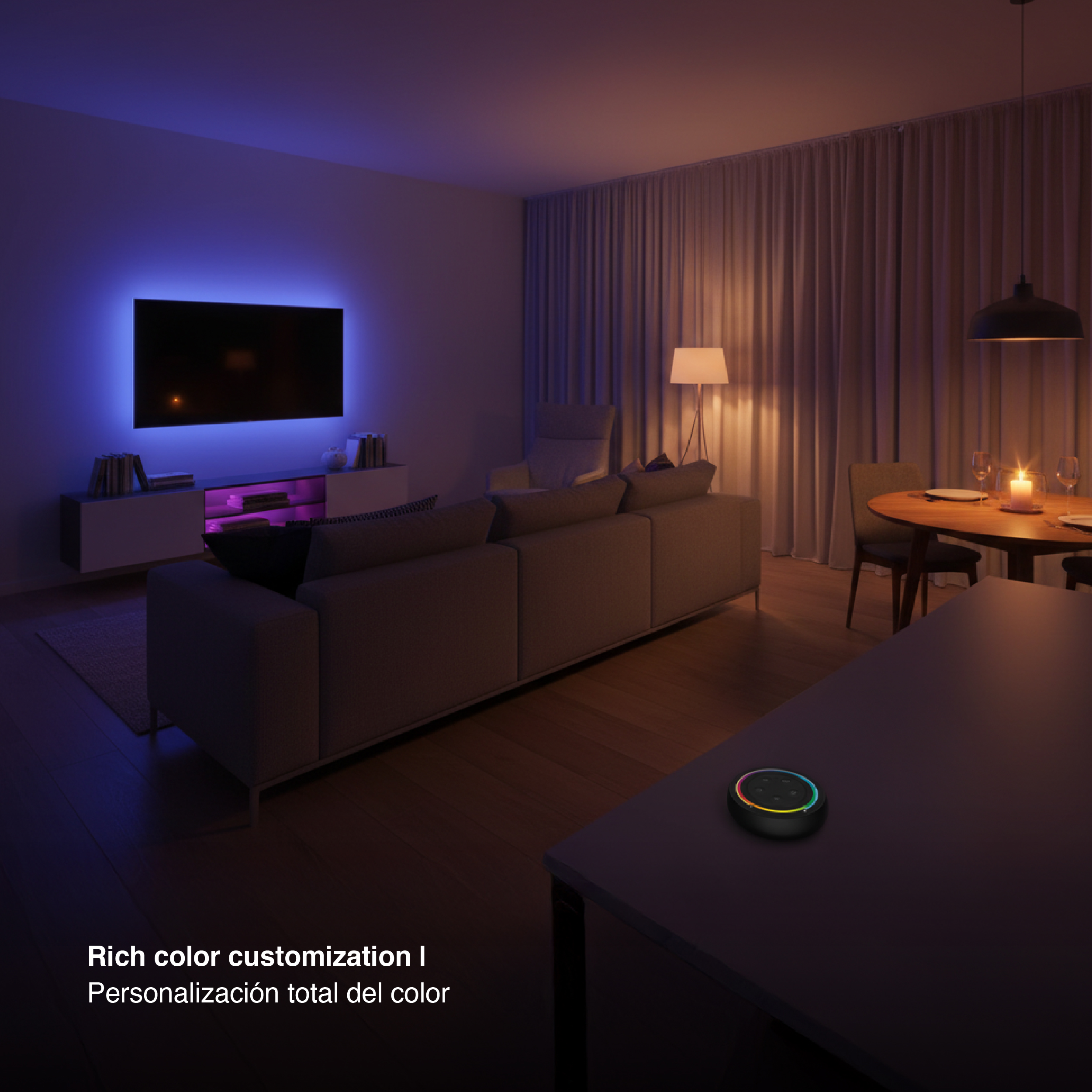 Control Remoto Rainbow RGB+CCT ∅70mm 2.4Ghz 