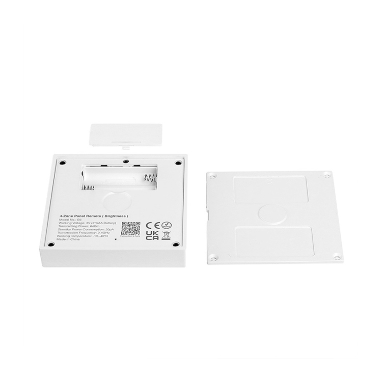 Panel de Control de Brillo 4 Zonas, Blanco 3V, 2.4GHz