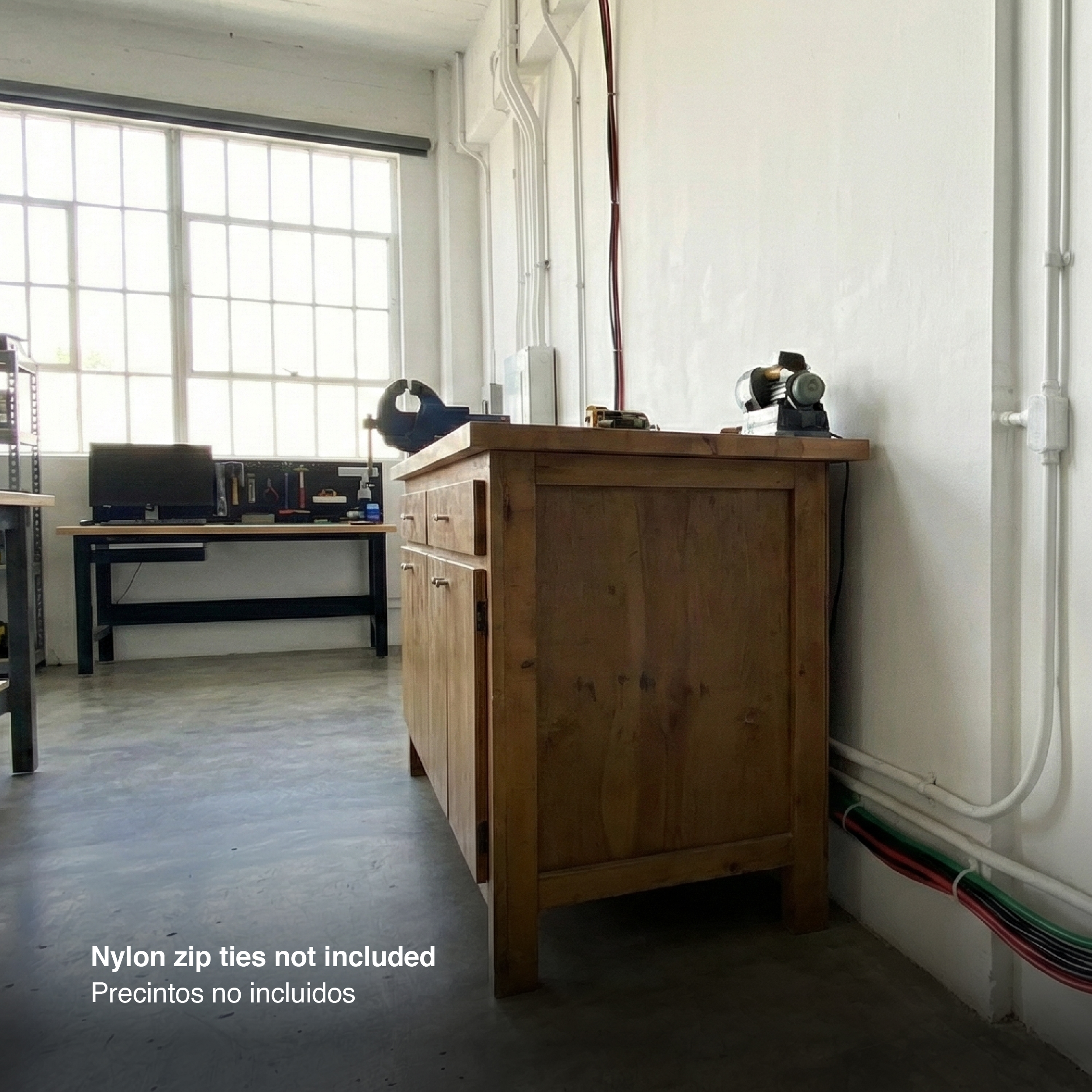 Accesorios para Precinto de Nylon Blanco, x50 uds. 