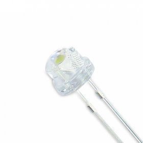 Diodo LED FLAT, 5mm Amarillo 3000K, 3lm 2V 100mW 20mA