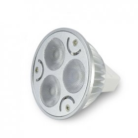  Dicroica MR16 3 Leds de 3W Rojo