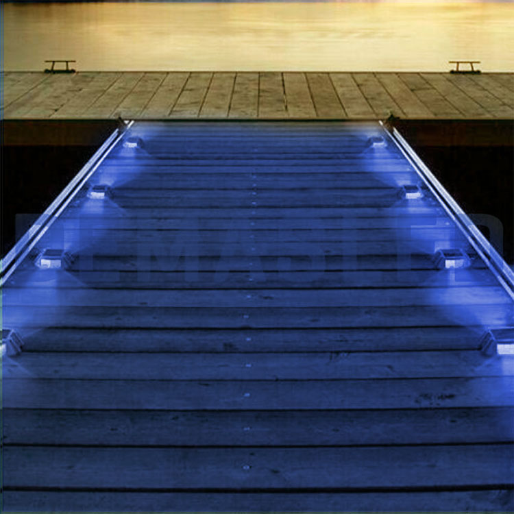 Tacha Vial Solar LED, Intermitente, 2.5V 2W, Azul 9lm, IP65