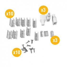 Kit de accesorios para tiras LED exterior, tex-08-a3