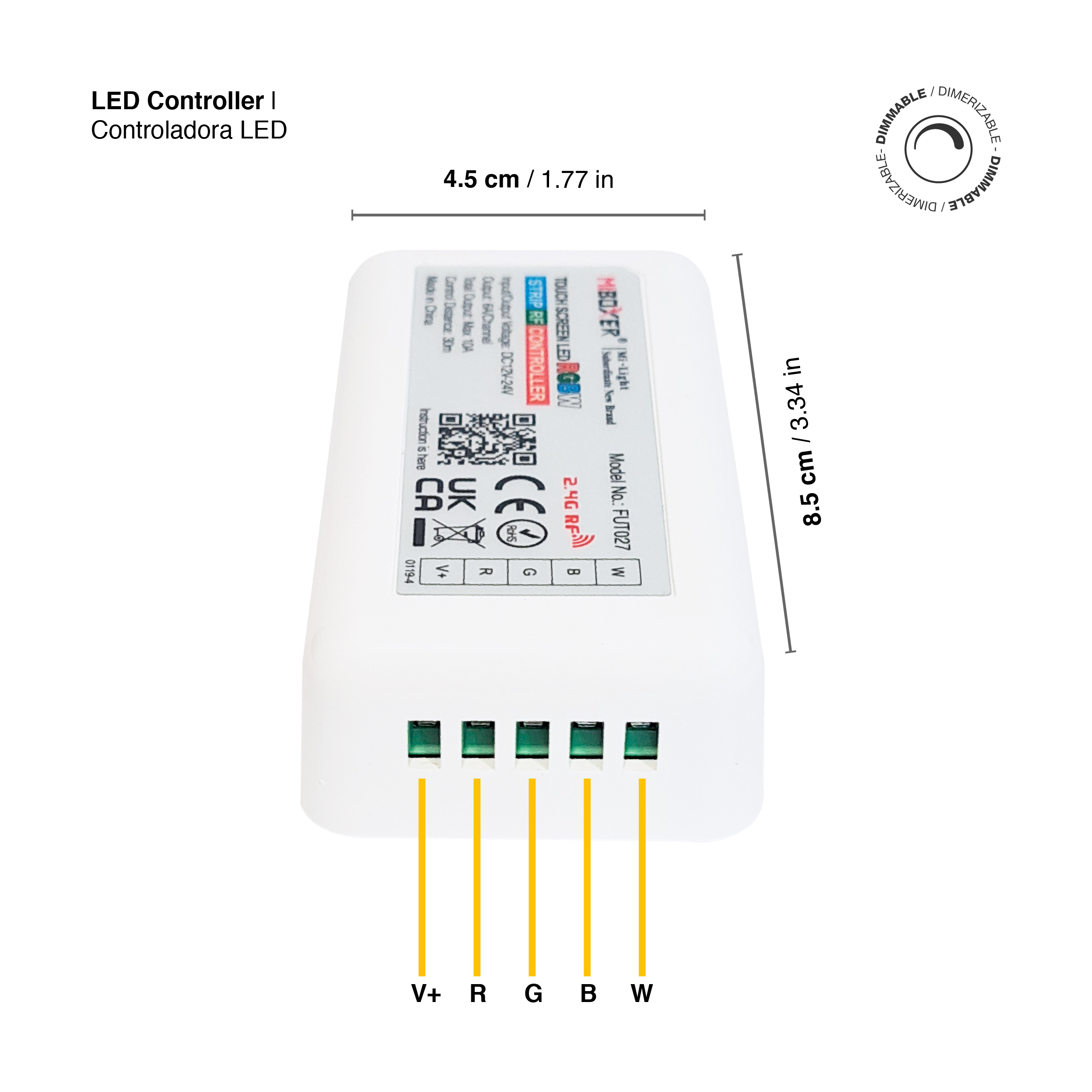 Kits Controlador RGBW Manual y Automático Mi-Light 2.4GHz