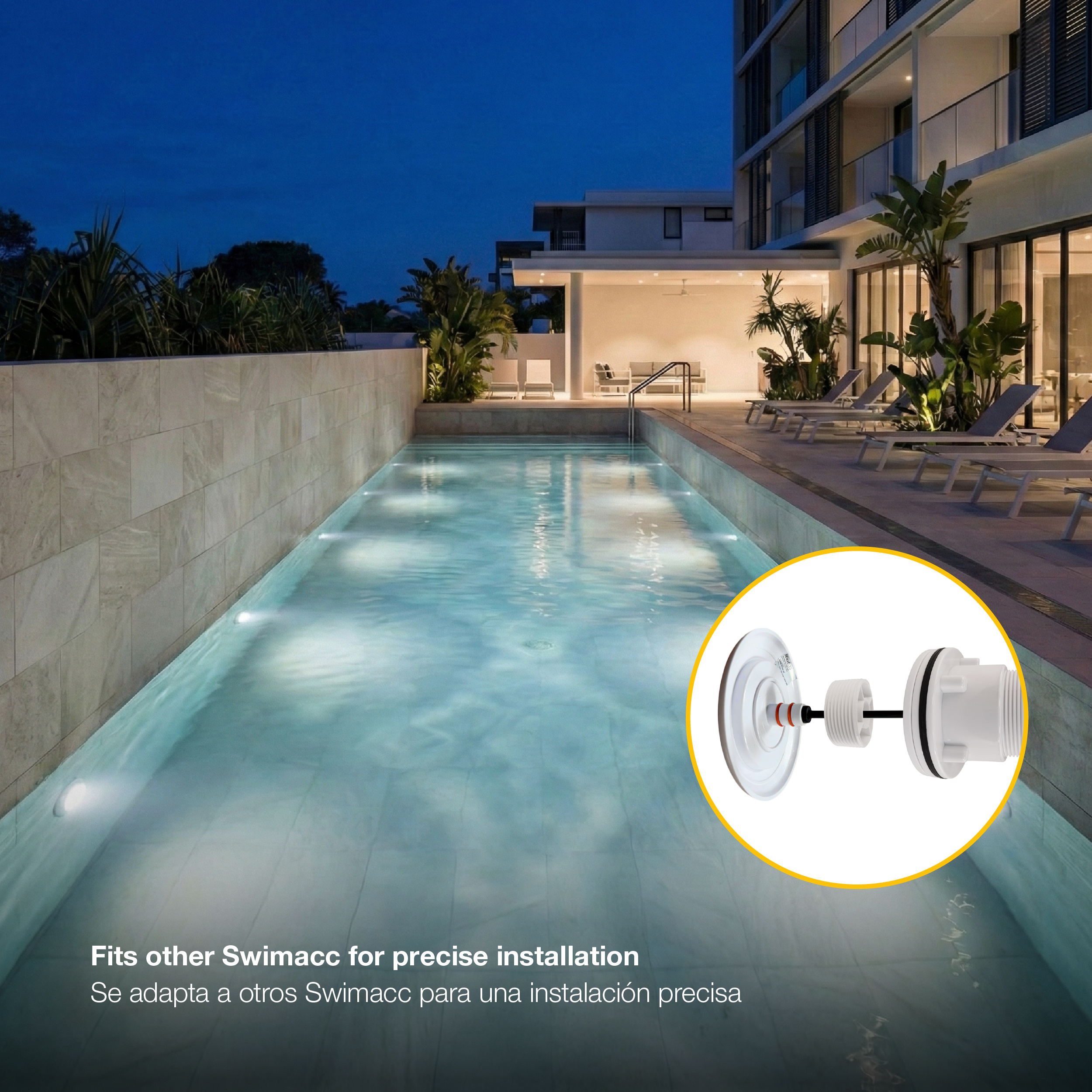 Accesorio para Luminarias de Piscina 28.8x46mm