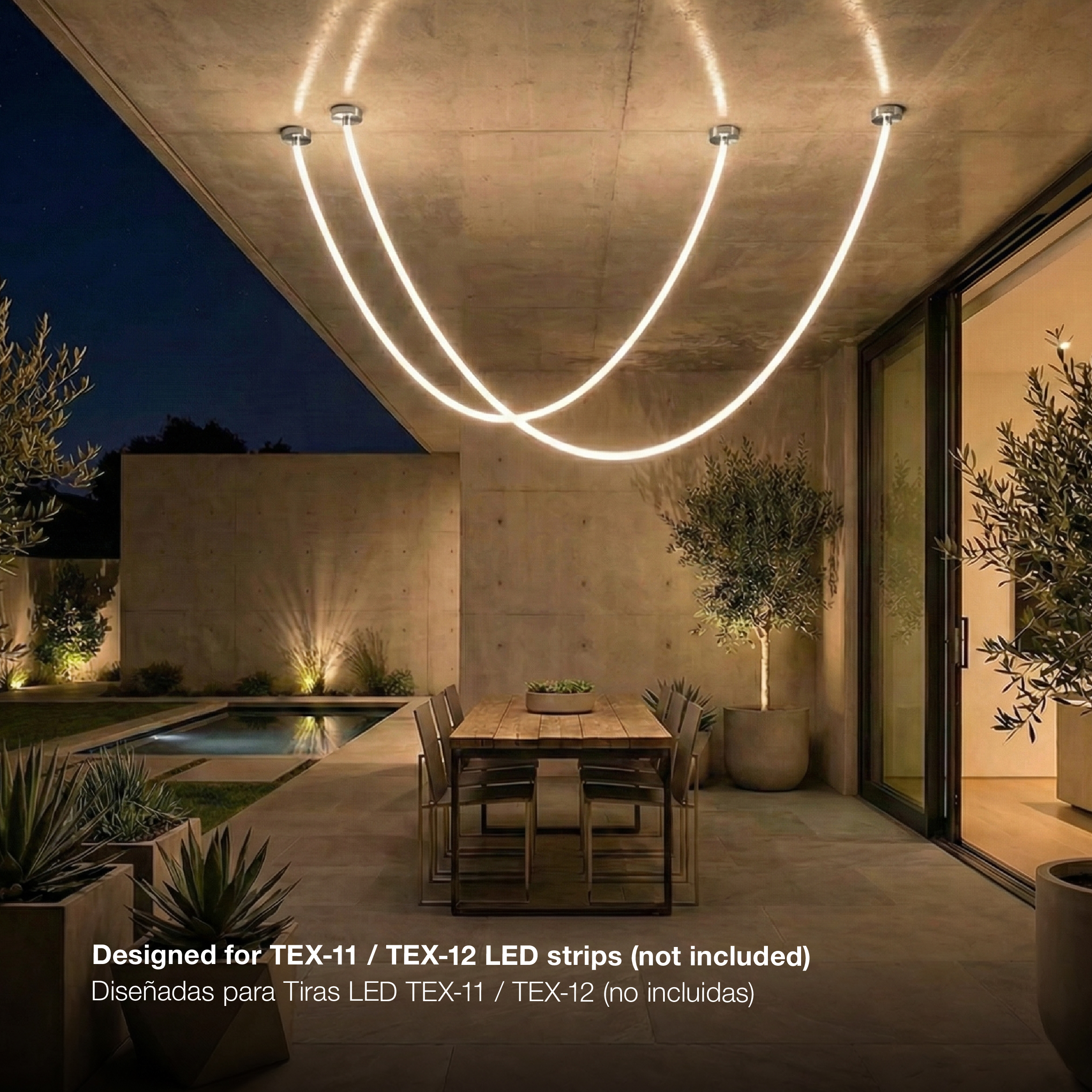 Kit de 2 Tapas de Succión Cromado para tex-11/12 