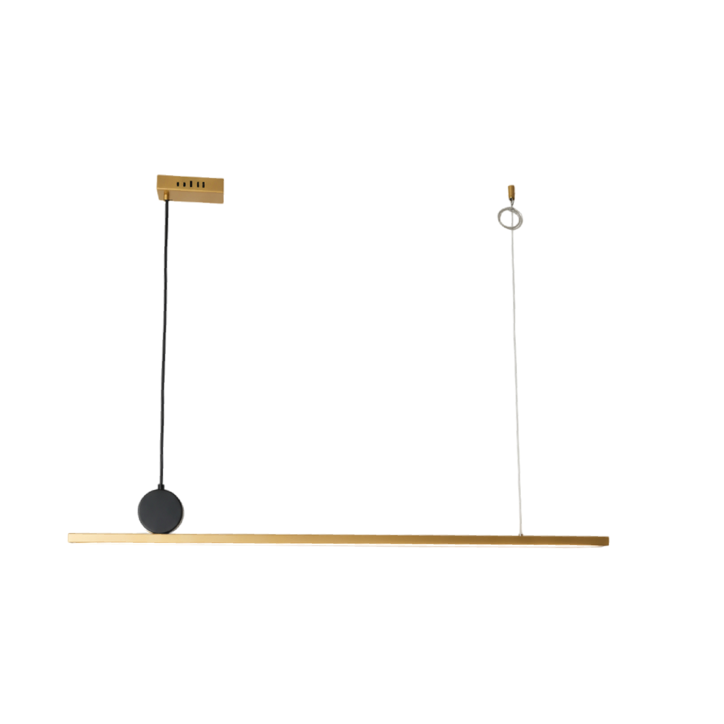 Lámpara LED Suspendida Cobre 1180x45mm 40W Blanco Cálido 3000K, 2448lm