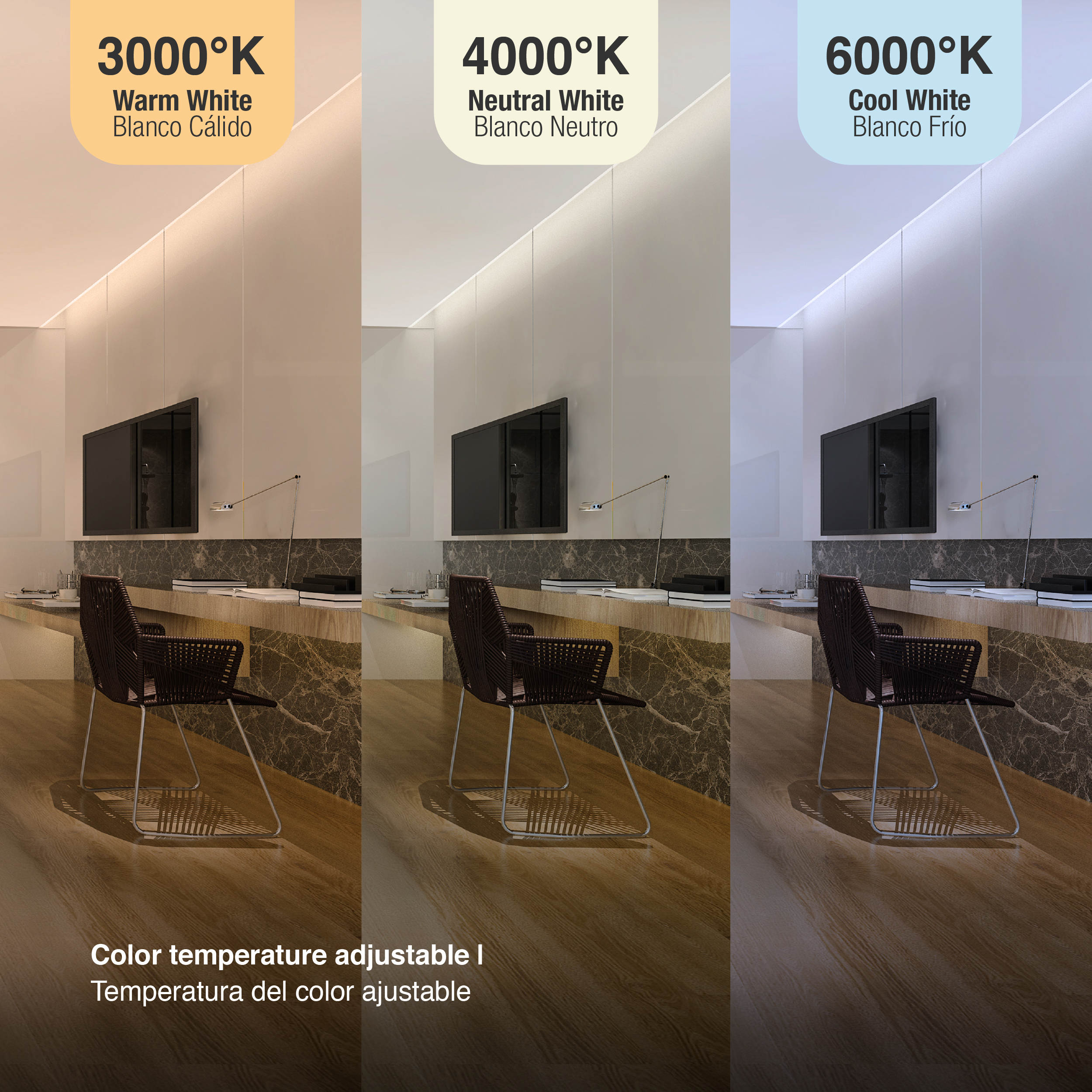 Controlador LED Pixel 5 en 1 RGB+RGBW CCT 5-24V 10A 2,4Ghz.