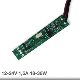Mini Sensor TOUCHLESS de Barrera IR 12VDC 1.5A 