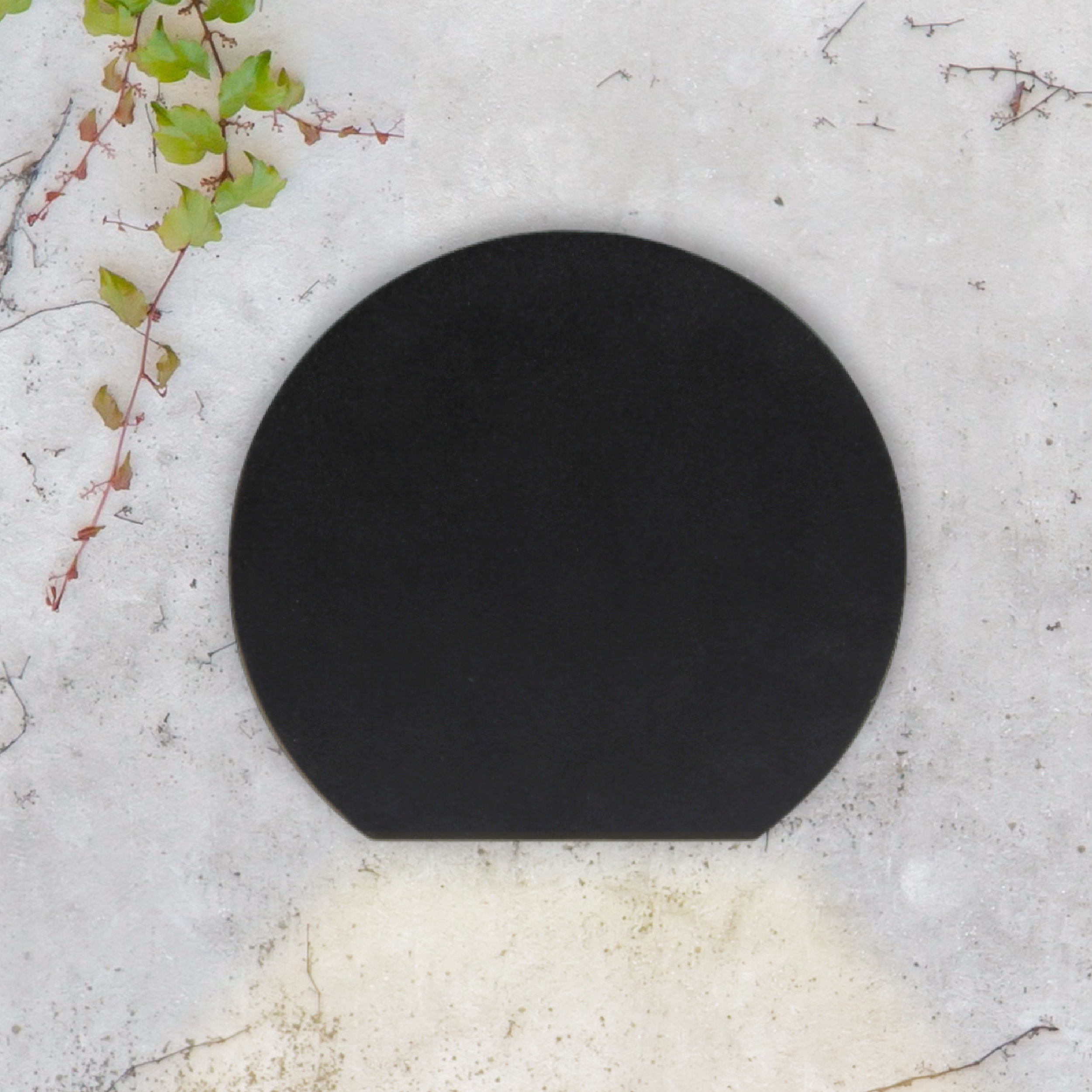 Aplique LED Exterior de Pared Semicircular 7W IP65 Negro 15cm 220V Blanco Calido