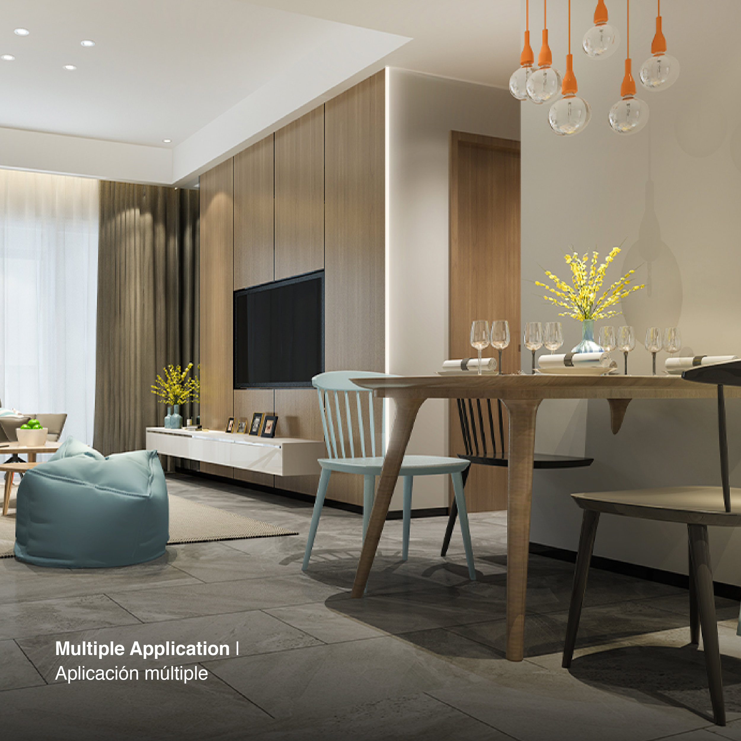 Perfil de Aluminio con Ala de Embutir 35x15mm Anodizado, Cover Opal Blanco x1m