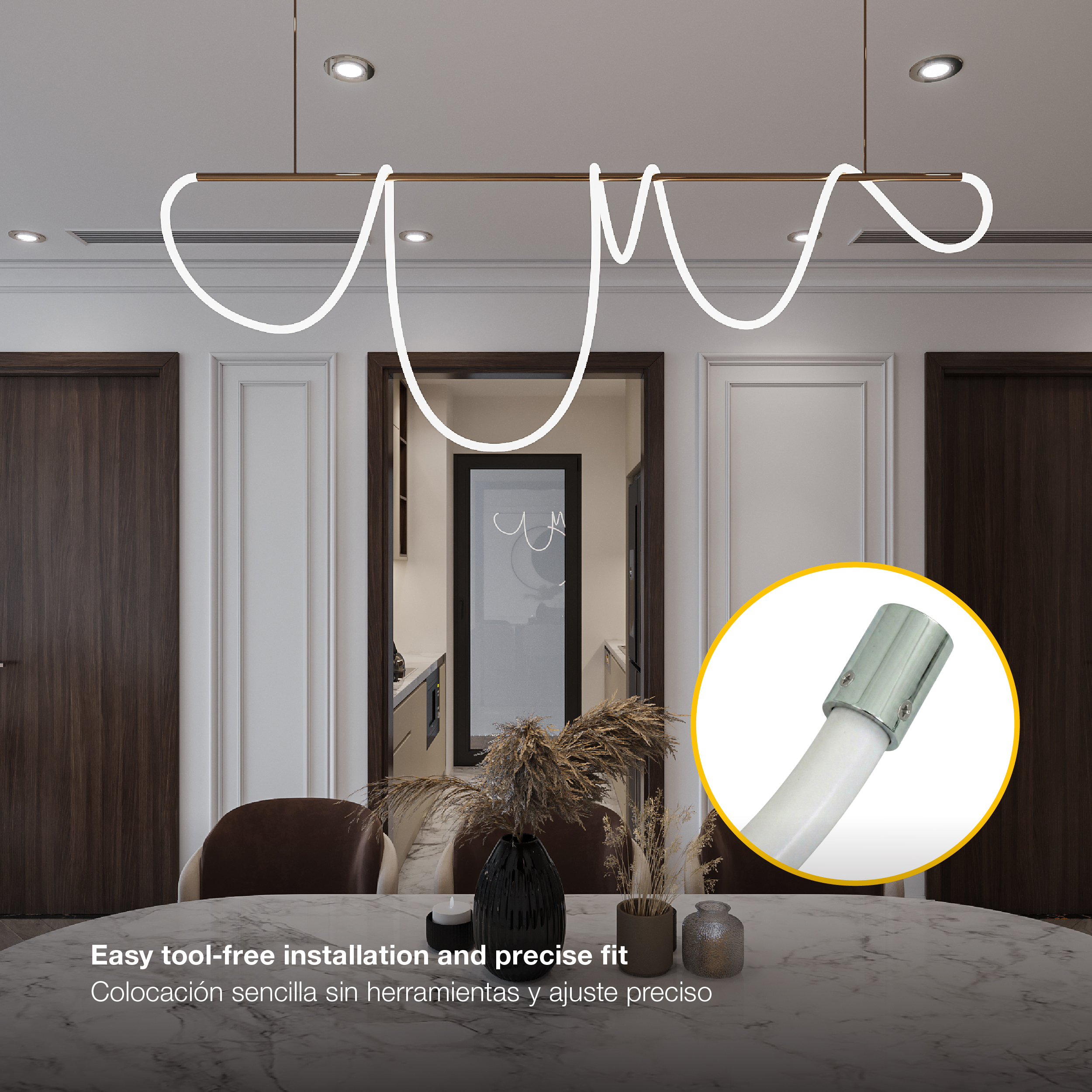 Kit de 2 tapas de Aluminio Cromado para tex-11/12