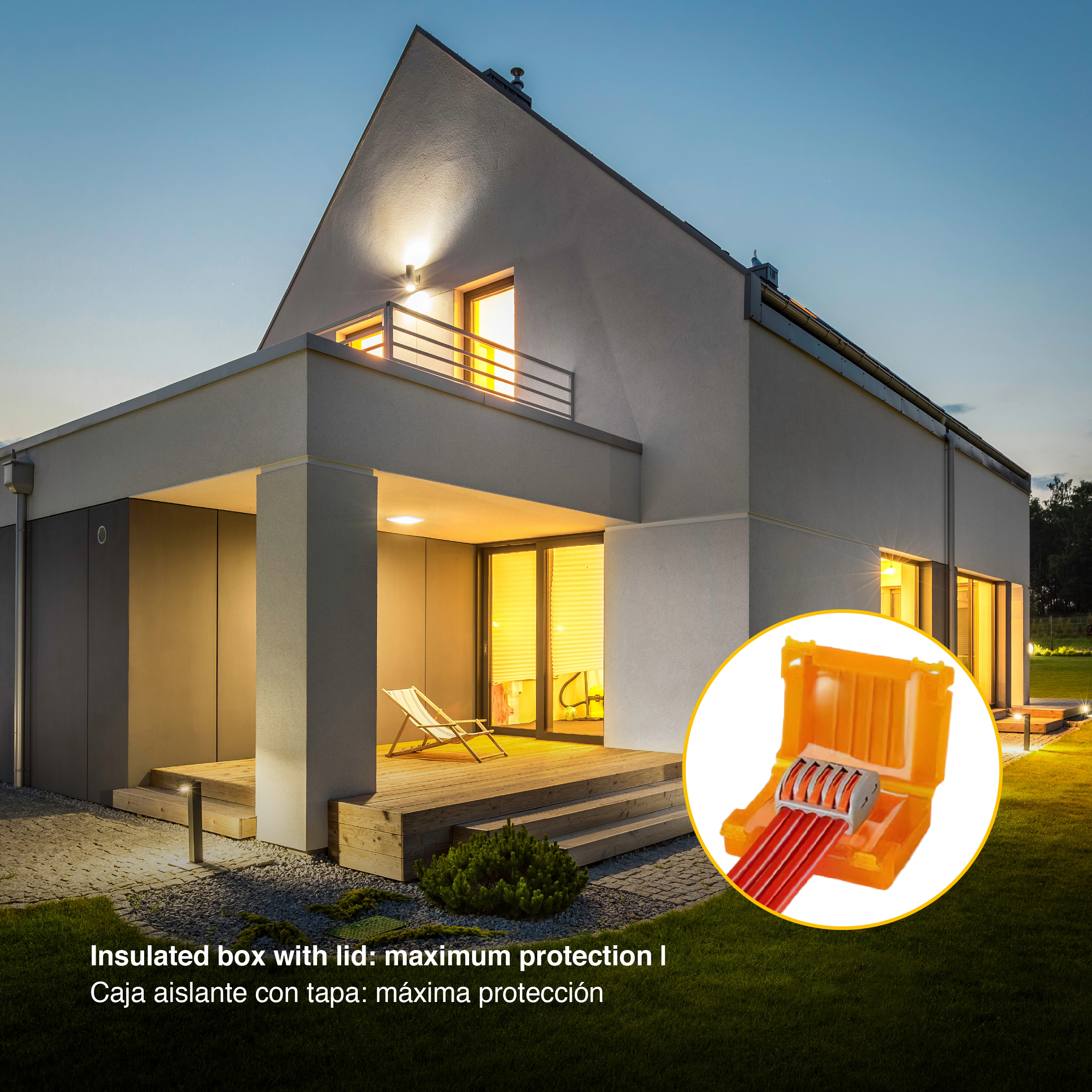 Mini Caja Impermeable para Conectores 55x37mm