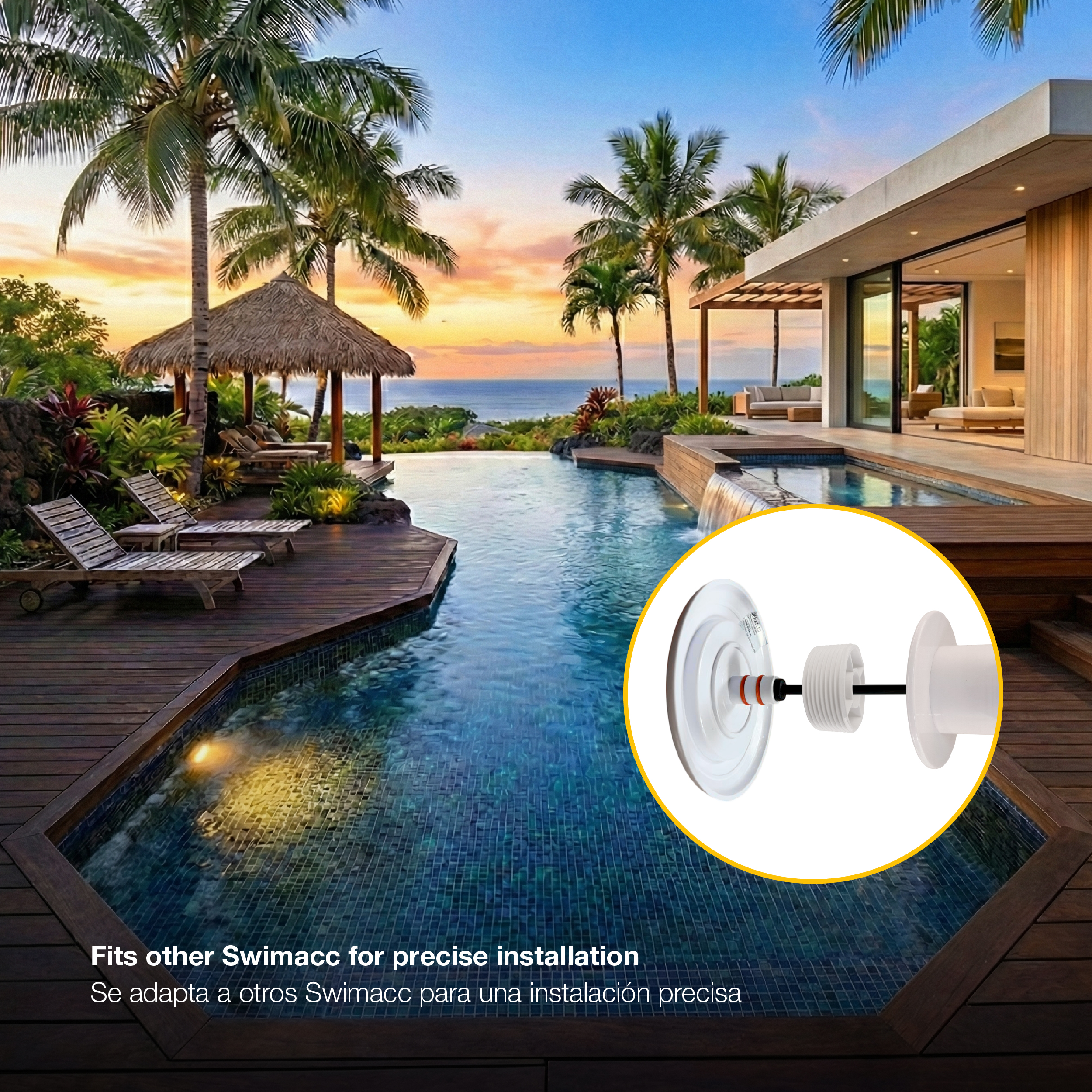 Accesorio para Luminarias de Piscina 28x28.8mm