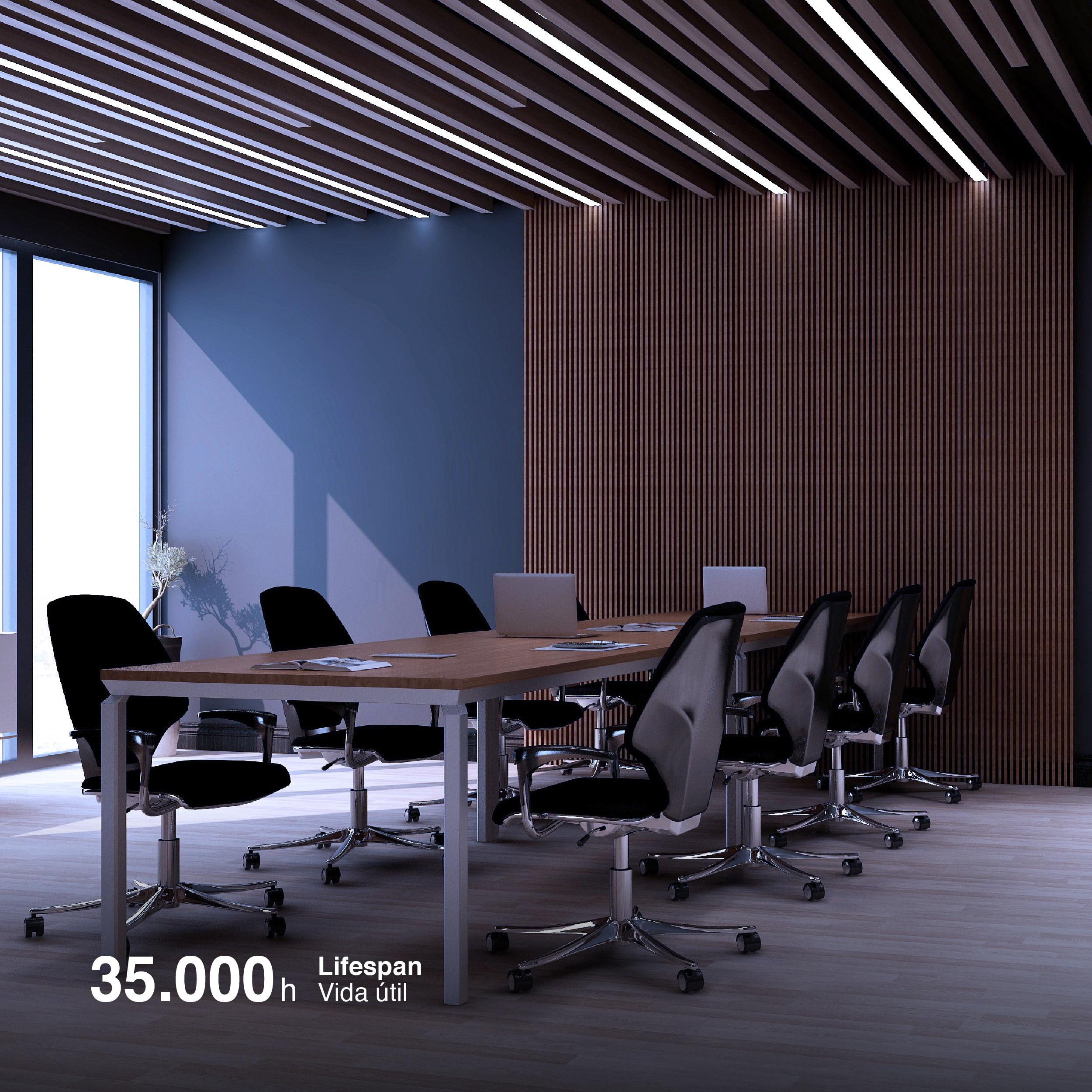 Tira LED COB 24V 40W/m Blanco Frío 4400lm/m 1600 LEDs/m, 30mm PCB IP33 x5m