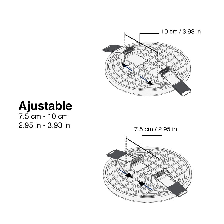 Panel LED redondo AJUSTABLE de 12cm 12W 1020lm Cálido De Embutir