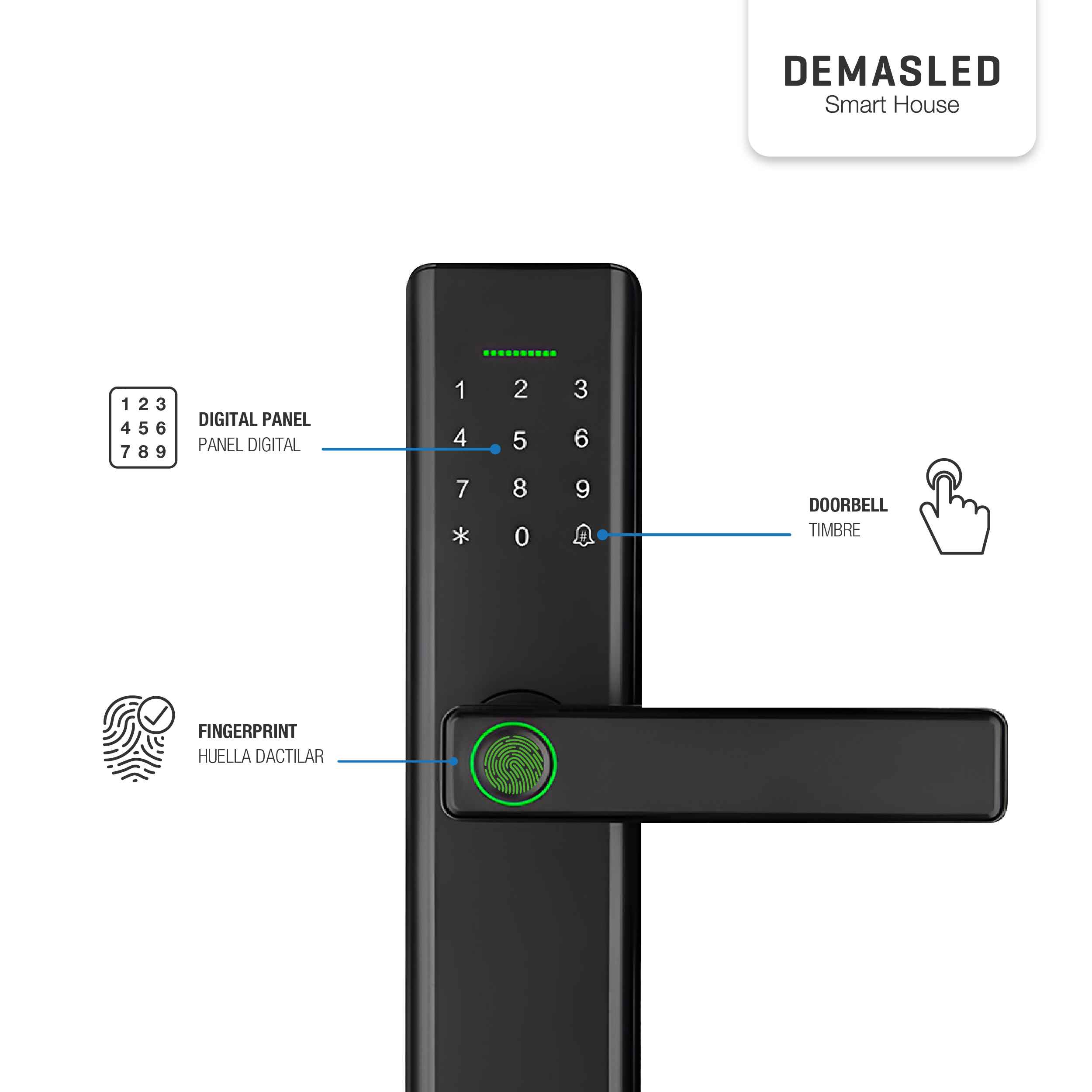 Cerradura Biométrica Smart WIFI 