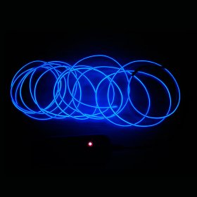 Guirnalda EL, Azul Neón, 3m, x2 Baterías AA, No incluidas