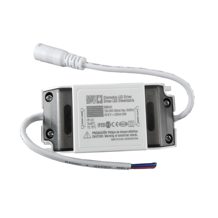 Driver LED Dimerizable, DC 55-91V 20W 220mA, Entrada AC100-240V