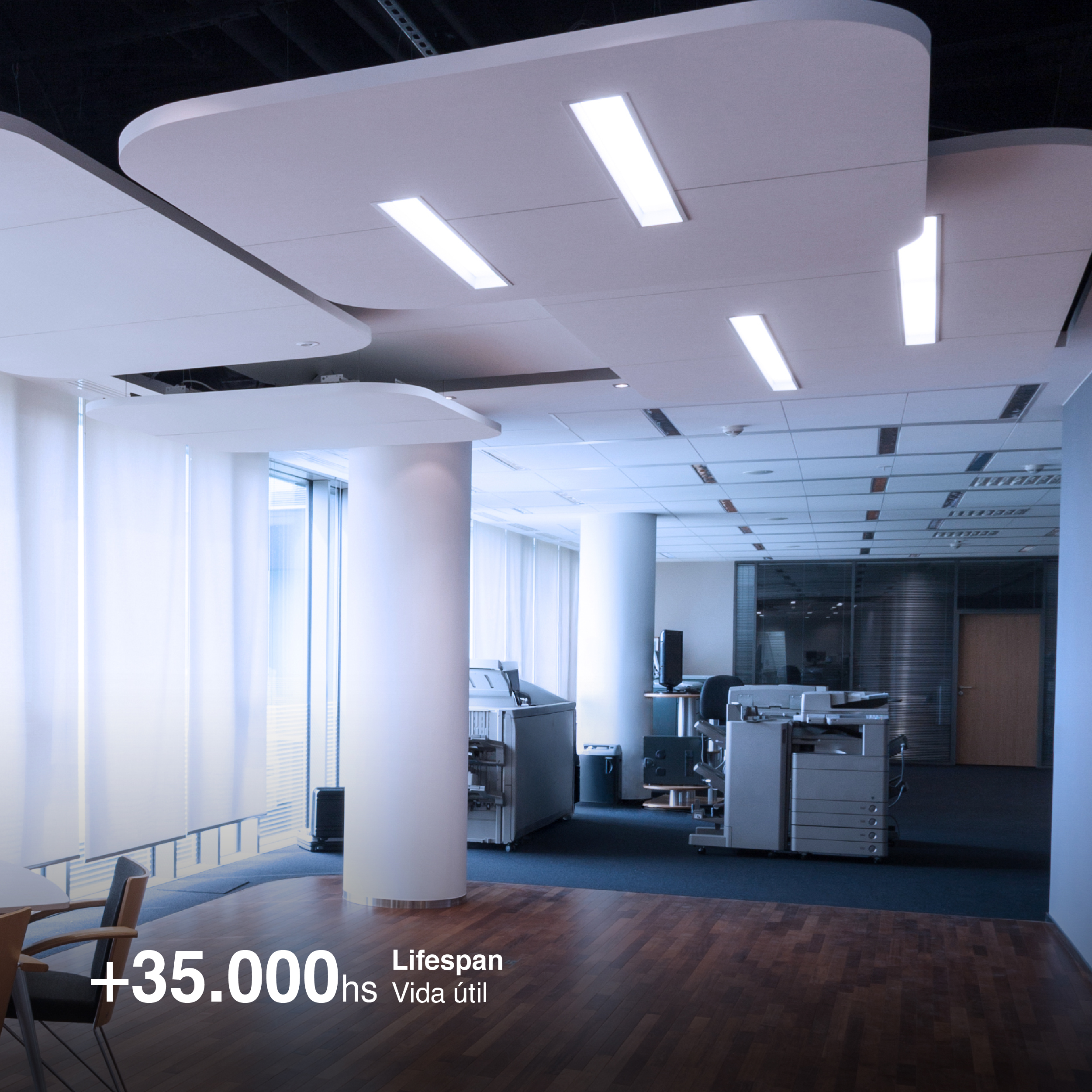 Panel BACKLIGHT LED 48W, 30 x 120cm, 48W, blanco Frío, Aplicar