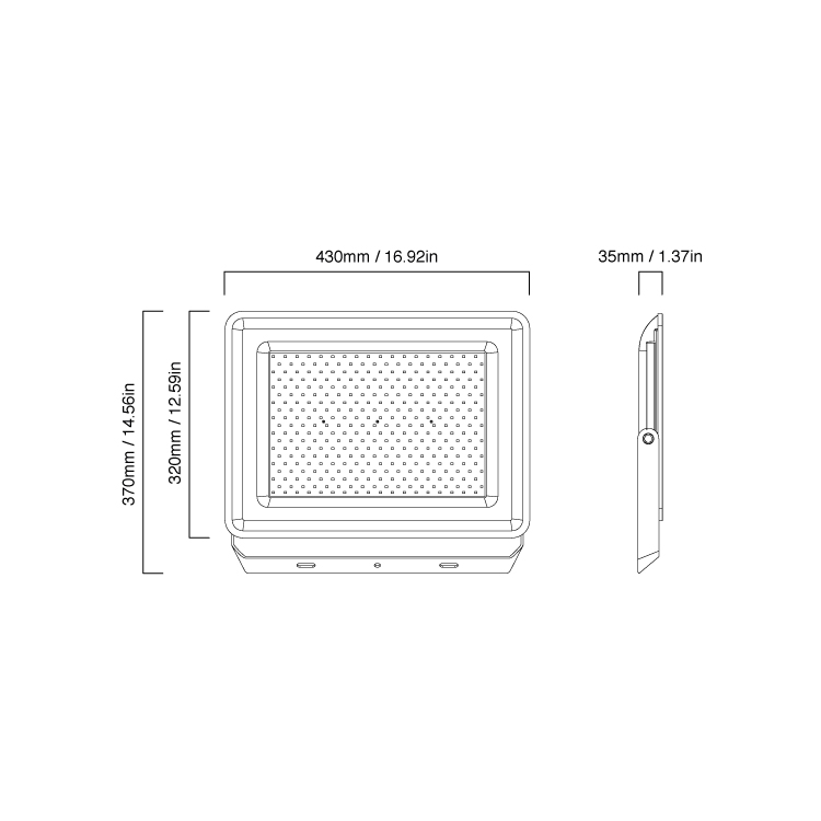 Reflector LED de Exteriores, 300W 25.000lm Blanco Frio 6500K 220V