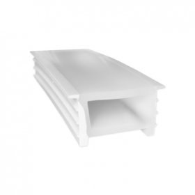 Perfil de Silicona Flexible para Tiras LED Blanco x10mts