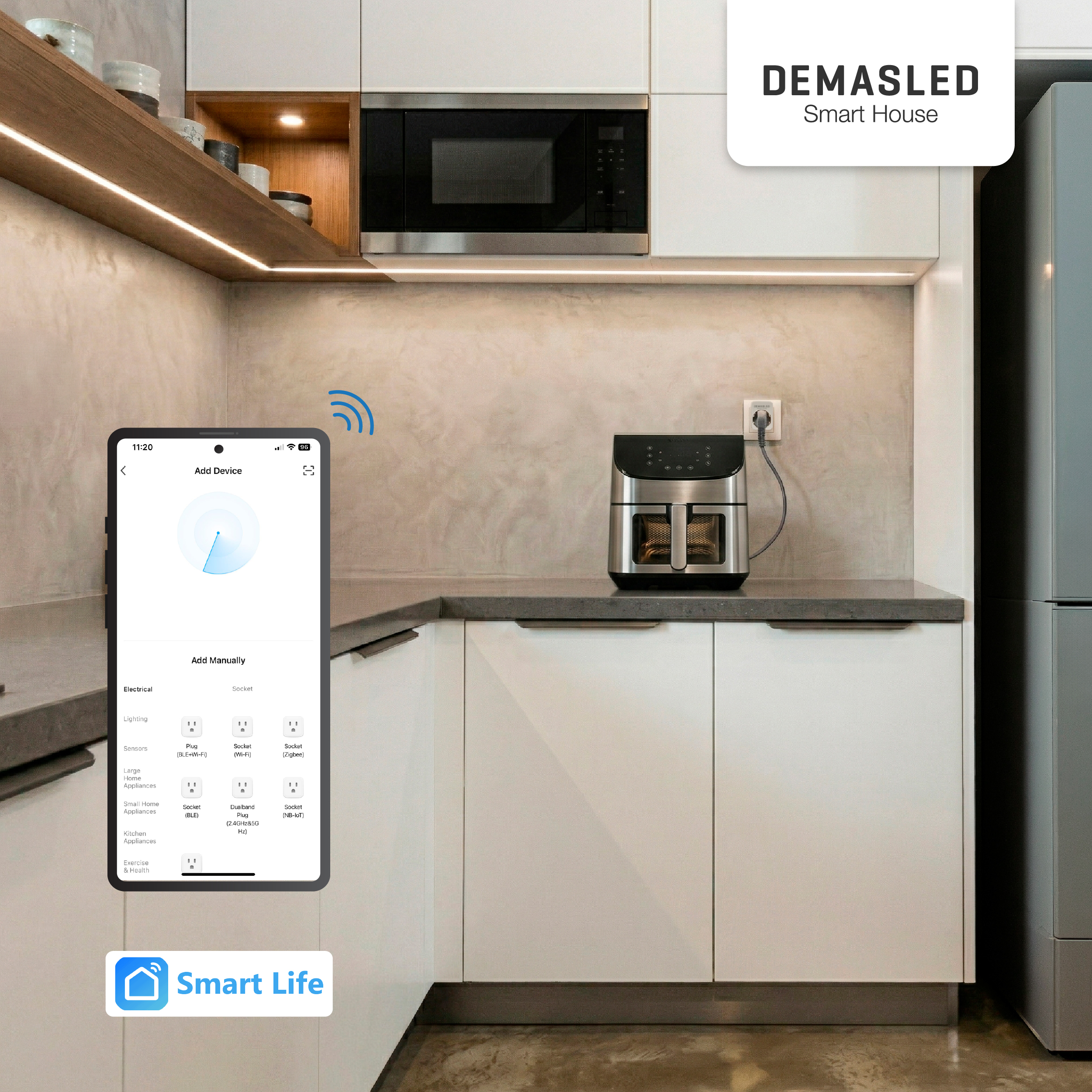 Tomacorriente Enchufe Smart WIFI 10A, AC100-240V, Max load 2200W 