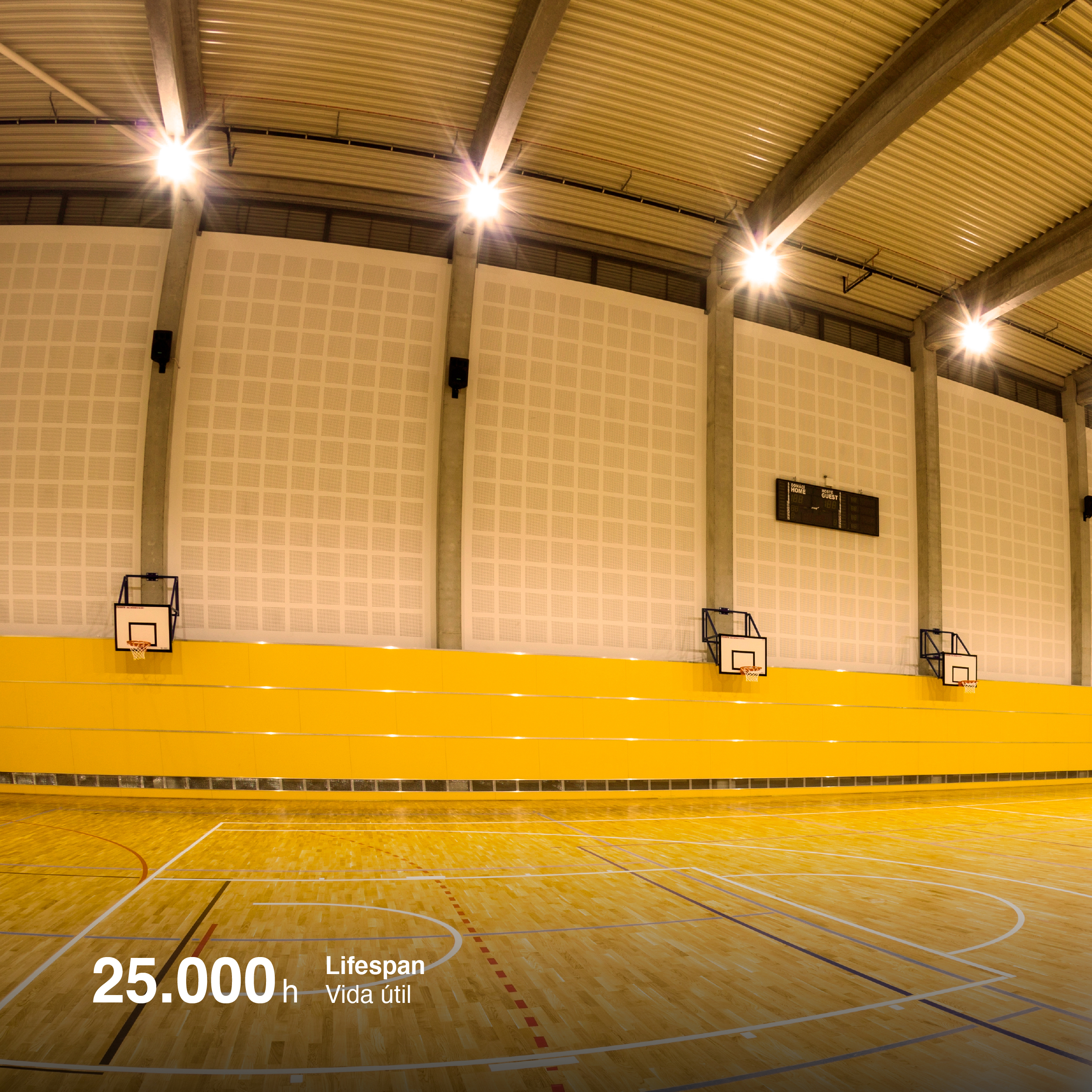 Reflector LED Exteriores, 300W 25.000lm Blanco Cálido 3000K 220V