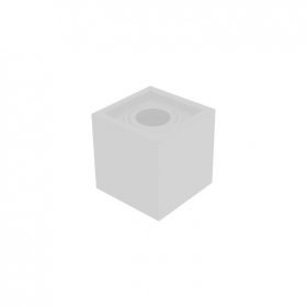Luminaria BOX de Aplicar Blanco de 10x10x10cm para Lámpara GU10