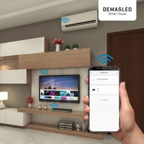 Control Remoto Smart WiFi+IR Universal con Sensor TyH 5V 433MHz 