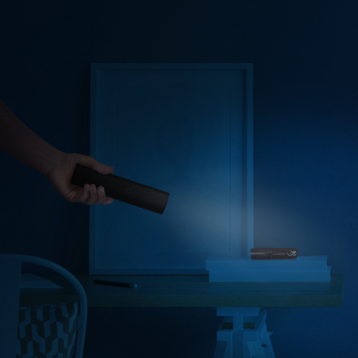 Lámpara Velador Magnético Negro 3W Blanco Cálido 3000K Batería Recargable 1200mAh