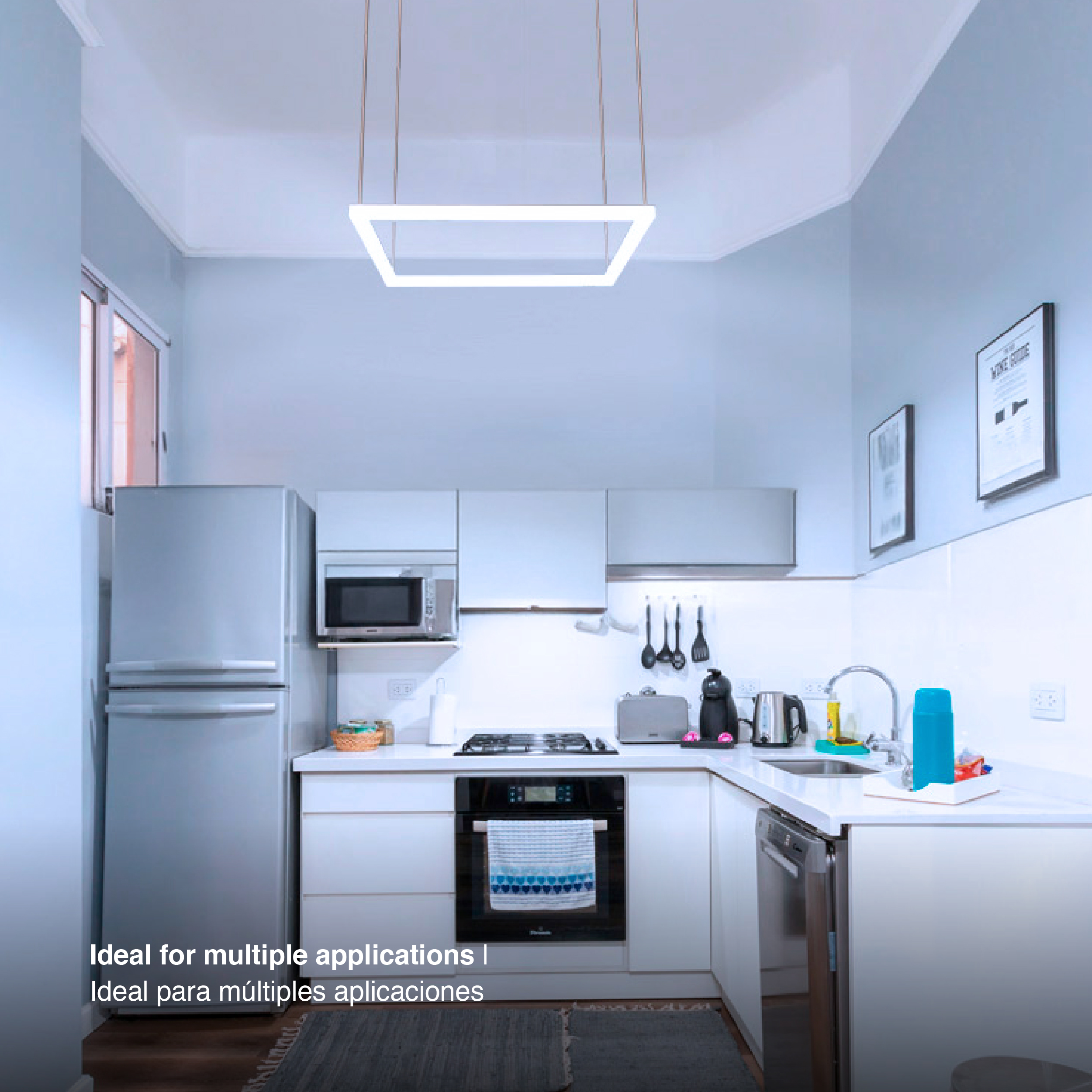 Marco Luminoso LED de 60x60cm 36W 4.000lm blanco Frío 6000K