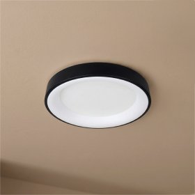 Panel LED Smart Redondo Negro Ø38,2x9cm 32W 140mA CCT, de Aplicar