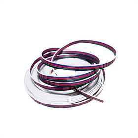 Cable 5 polos de 0.6mm RGBW - 5x0.6mm (22AWG) - 48V Máx. x10m