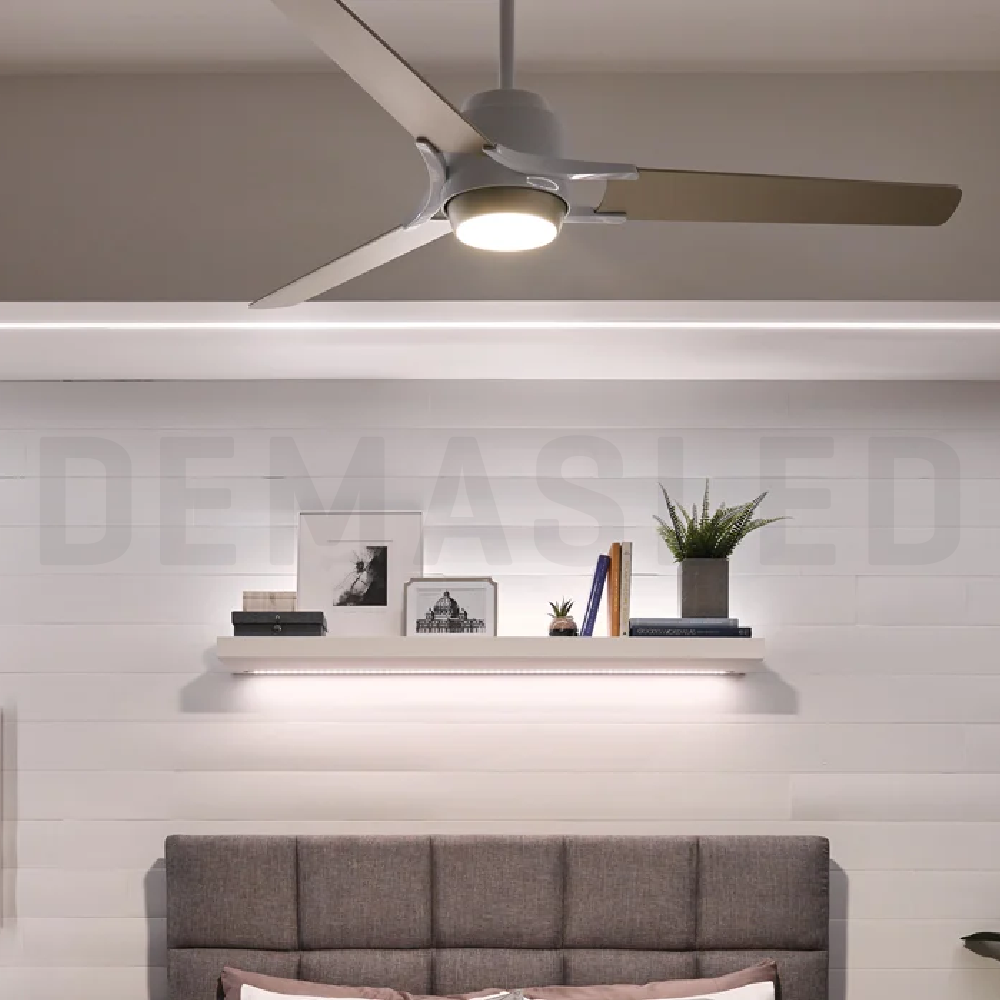 Perfil de Aluminio Esquinero 16x16mm Blanco, Cover Curvo Opal Blanco x2m