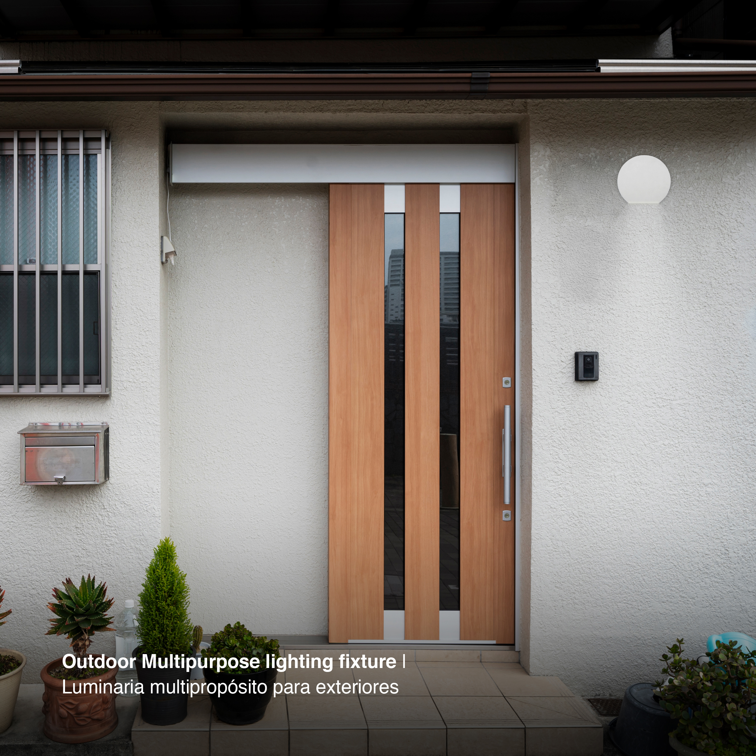 Aplique LED Exterior de Pared Semicircular 7W IP65 Blanco 15cm 220V Blanco Neutro