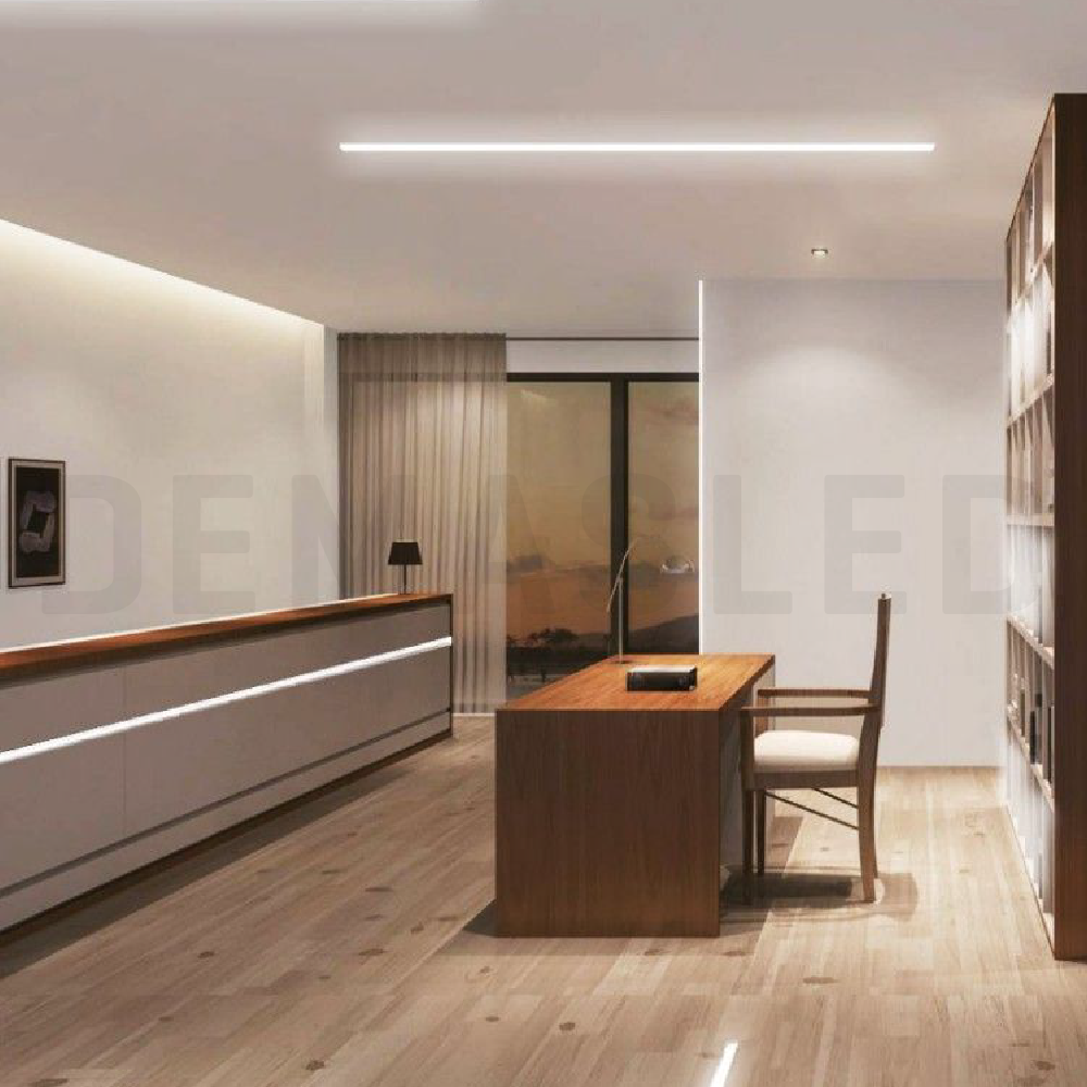 Perfil de Aluminio Linear 15x9mm Anodizado, Cover Opal Blanco Curvo x2m