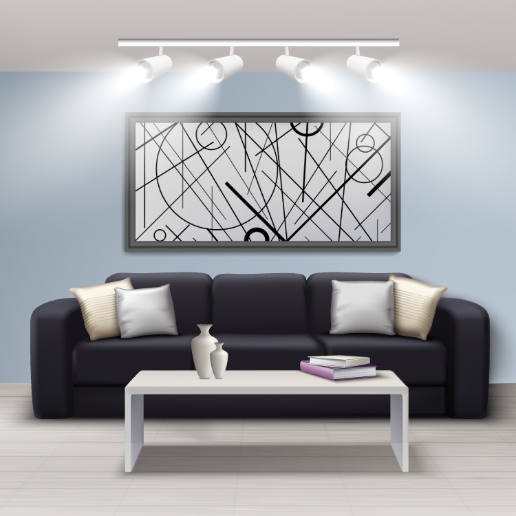 Riel de Iluminación Blanco para Track Light de 0,5m de longitud