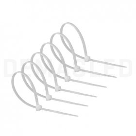 Precinto de Nylon, Blanco 4.8x200mm. 100 uds.