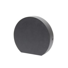Aplique LED Exterior de Pared Semicircular 7W IP65 Negro 15cm 220V Blanco Calido